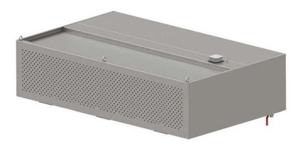 Stalgast Induktions-Wandhaube mit Kompensation, 1700x900x450 mm, Kastenform mit LC2 Typ A Zyklonen-/Labyrinthfilter, WH17915