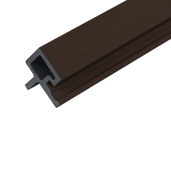 HOME DELUXE WPC Eckprofil für Fassadenverkleidung SANO Nussbaum, 12er Set, 73065