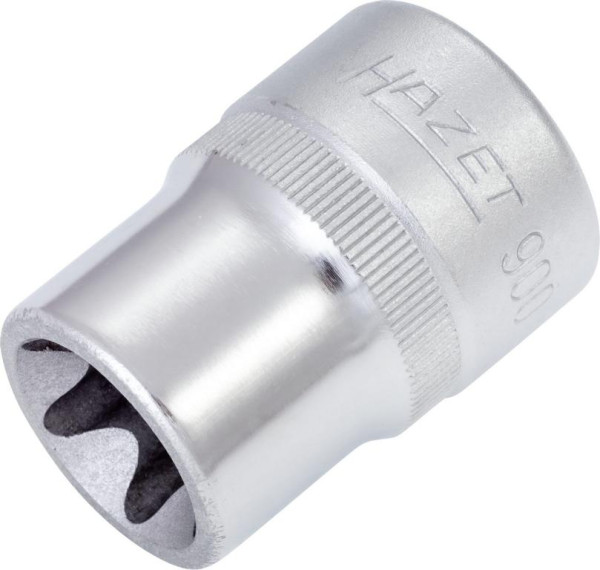 Hazet Steckschlüsseleinsatz TORX®, Vierkant hohl 12,5 mm (1/2 Zoll), Außen TORX® Profil, E20, 900-E20