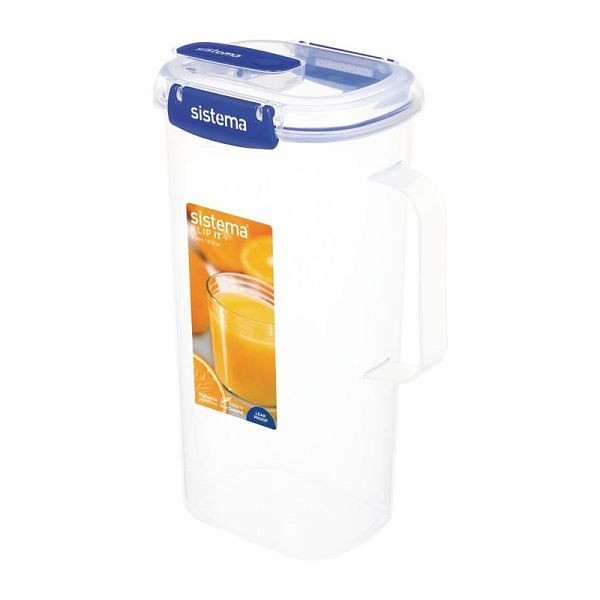 Sistema Klip It Plus 2L Saftkrug, Deckel mit auslaufsicheren Verschluss, CH243