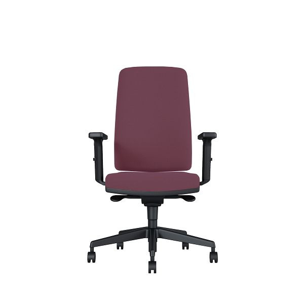 Bisley Bürodrehstuhl Stone, Mit Armlehnen, Kunststofffußkreuz, MR6234 burgundy, STONEKLMR6234