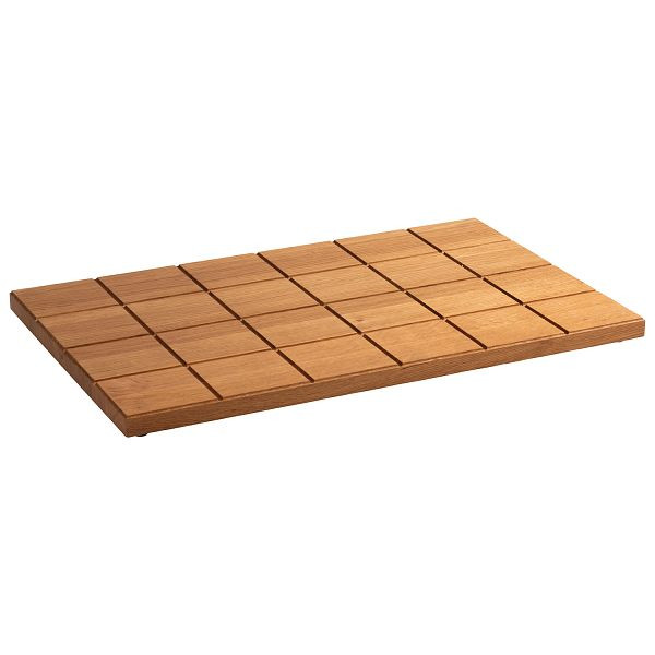 APS GN 1/1 Buffetbrett -SQUARE-, 53 x 32,5 x 2,5 cm, Eichenholz, geölt, mit Antirutsch-Füßchen, 00758