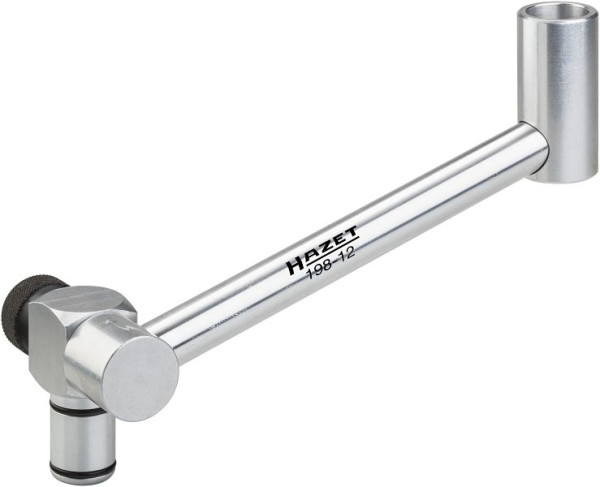 Hazet Motoröl Einfüll-Adapter, Winkelverbindungsstück für schwer erreichbare Öleinfüllöffnungen, 198-12