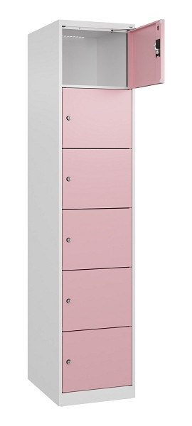 C+P Schließfachschrank Evolo PLUS, 6 Fächer, 1850x400x500mm, 9016/3015, 049000-126 S10018