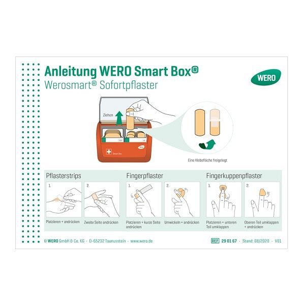 WERO Schild: Anleitung Smart Box, 290167, 4052677059450