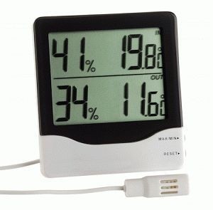 DOSTMANN Digitales Thermo-Hygrometer mit externem Sensor, 5020-5013