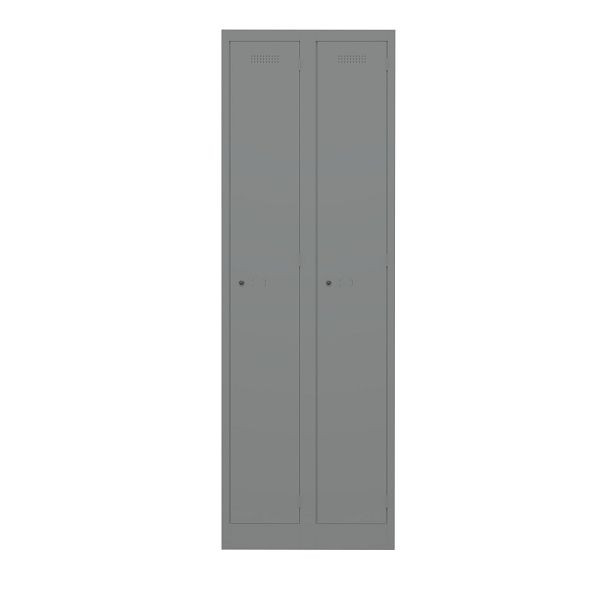 Bisley Garderobenschrank Primary Locker, 2 Abteile, 649 slate, PL3050D1649