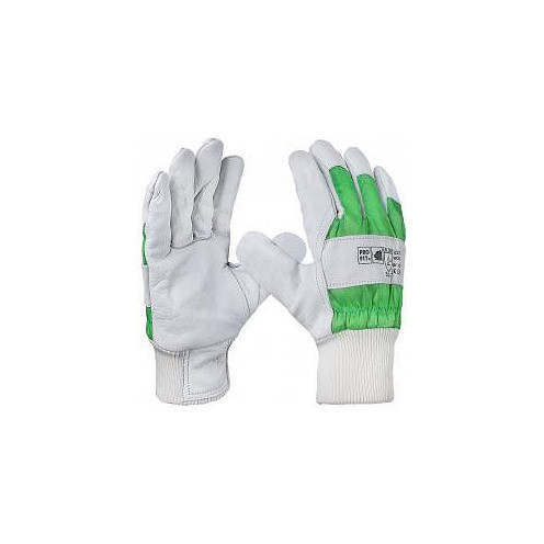 PRO FIT Frost Rindvolllederhandschuh, komplett gefüttert, Strickbund, Premium-Qualität, Größe: 10, VE: 12 Paar, 74379-10