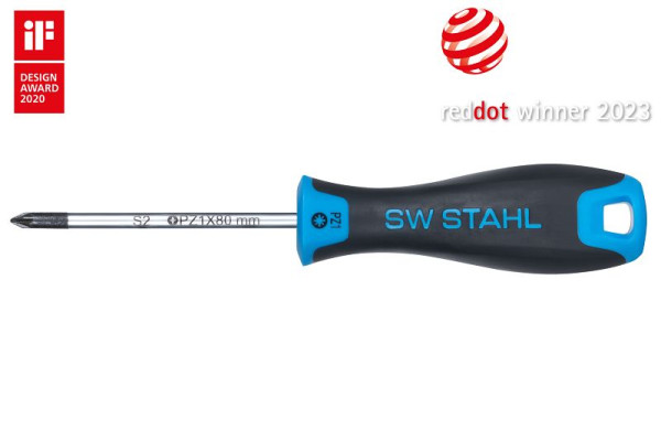 SW-Stahl Schraubendreher, Kreuz, PZ1 x 80 mm, 32765SB, 4033592138901