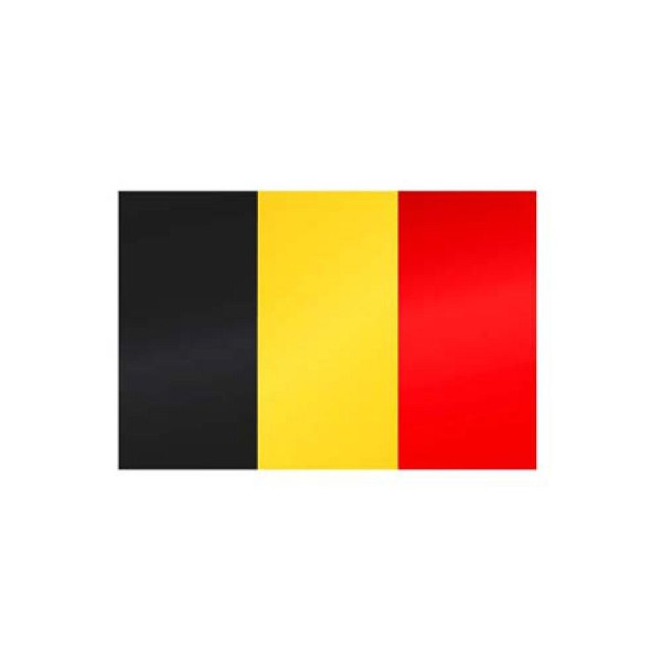 Stein HGS Länderflagge Belgien, 150 x 250 cm (Querformat), mit Seil und Schlaufe, FlagTop 160 g/m², für Fahnenmasten ab 8 m, ohne Hohlsaum, 26799