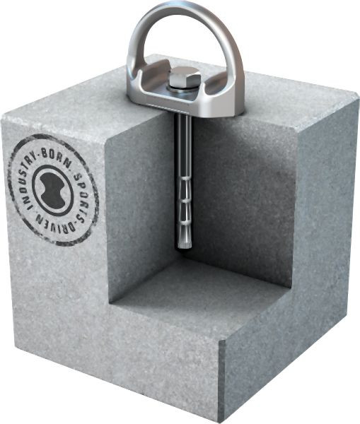 Skylotec Einzelanschlagpunkt D-BOLT TYP 49 ( AP-063-GPS) mit Einklebedübel, Innengewinde, AP-TYP-49