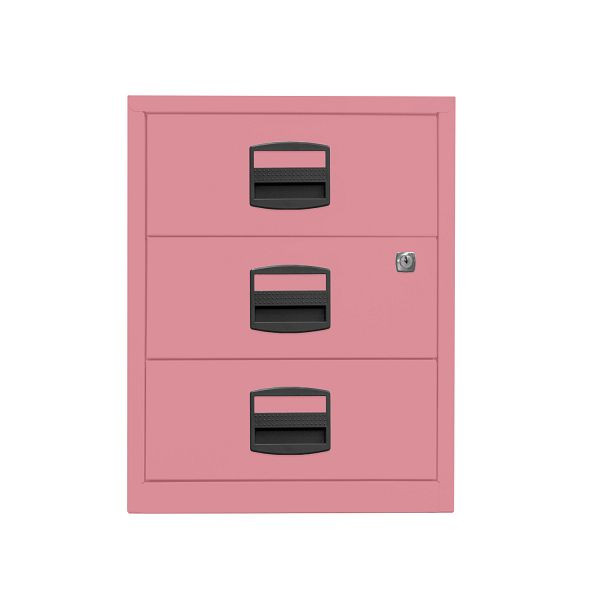Bisley Home Rollcontainer PFA, 3 Universalschubladen, 601 pink, PFAM3S601