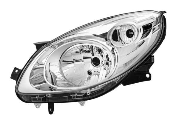 HELLA FF-Hauptscheinwerfer, für u.a. Renault Twingo II (CN0_), chrom, ECE, für Rechtsverkehr, links, 1E7 271 510-311
