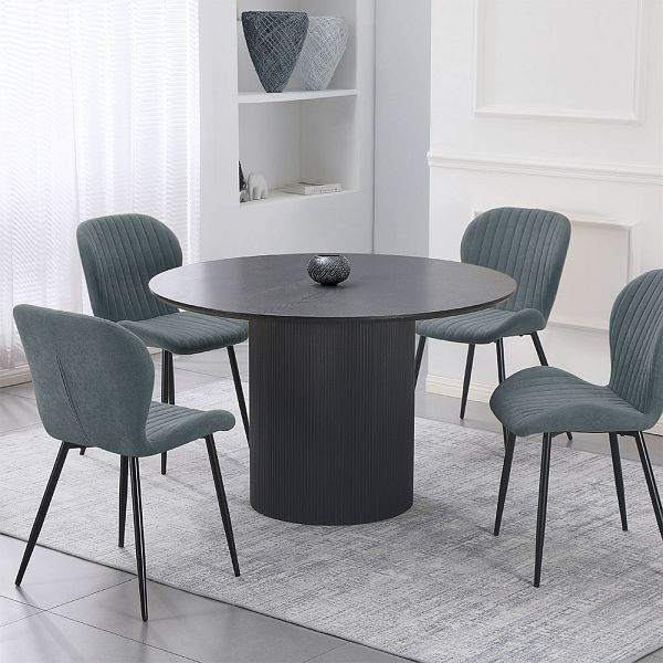 HOME DELUXE Esstisch Rund CAMILLO, Dark Oak, 73687