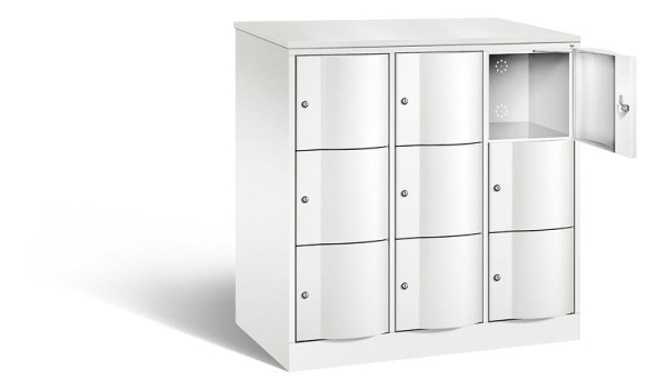 C+P XL-Schließfachschrank Resisto, H1255xB1148xT640mm, Farbe: Verkehrsweiß, 8573-373 S10177
