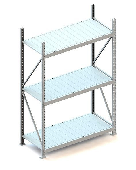 Meta MINI-RACK GR 2200x1400x650 mm, verzinkt, mit Stahlpaneele, Bodenanzahl: 3, 20051224