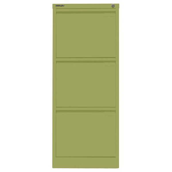Bisley Hängeregistraturschrank, einbahnig, 3 HR-Schubladen, 604 grün, 3633604