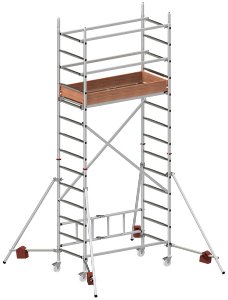 ALU-PRO Modulgerüst ALUPRO concept, Modul 1+2, Rahmenteilbreite 0,72 m, Bühnenlänge 1,58 m, Reichhöhe 4,65 m, 7089405
