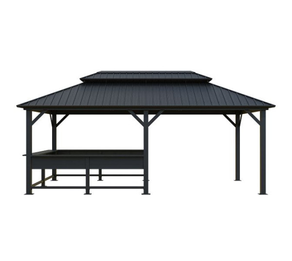 SOJAG Pavillon Bondi 1220 Schwarz, 599x364x307cm, SJ51235