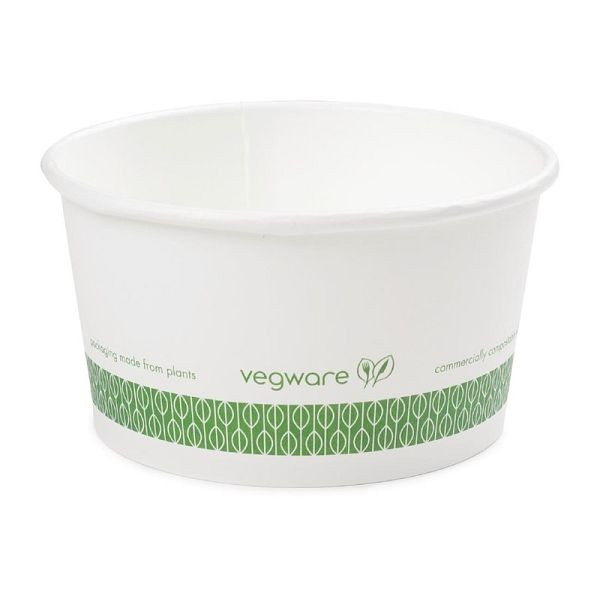 Vegware kompostierbare Suppen- und Universalbecher 35cl, VE: 500 Stück, GF046
