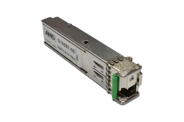 AMG Systems SFP, 100Mb/s, Einfaser, Singlemode, 20km Reichweite, (Tx: 1550 nm, Rx: 1310 nm), LC, SFP-SM-100M-BX20-55