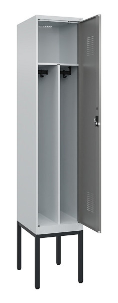 C+P Spind Evolo PLUS, Gestell, 1 Abteile, 2120x400x500mm, 7035/0004, Verschluss Zylinderschloss, 0490307-12F S10041