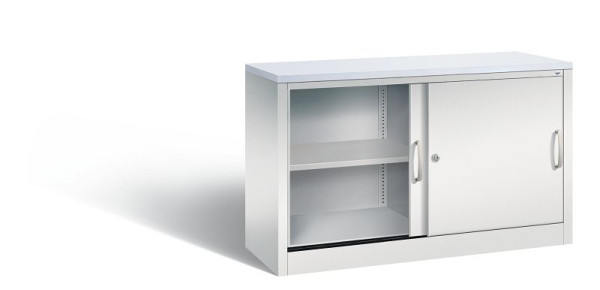 C+P Sideboard mit Schiebetüren Acurado, H720xB1200xT400mm, Farbe: Lichtgrau, Bügelgriff, 2 OH, 5723-00 S10376