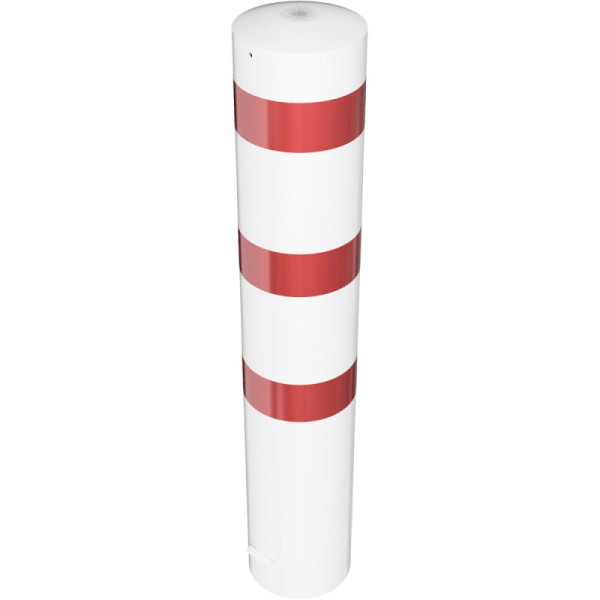 Stein HGS Stahlrohrpoller/Rammschutzpoller -Bollard-, 1500mm, zum Einbetonieren, keine Ösen, mit aufgeschweißter Stahlkappe, Wandstärke: 5 mm, 40271b01