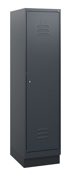 C+P Umkleidespind Classic PLUS, Sockel, 1630x400x500mm, 7016/7016, Zylinderschloss, 0800205-12 S10027