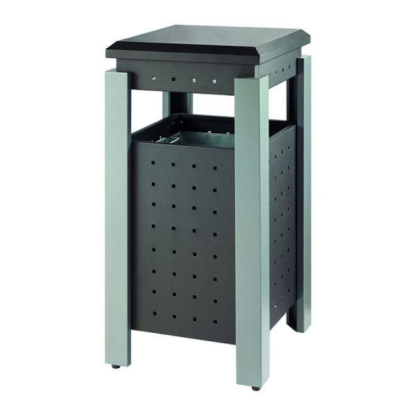 Stein HGS Abfallbehälter -P-Bins 117- 36 Liter aus Stahl, mit Dach, 37528