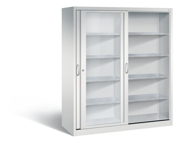 C+P Schiebetürenschrank Acurado, H1950xB1600xT600mm, Farbe: Lichtgrau, Bügelgriff, 2169-055 S10001