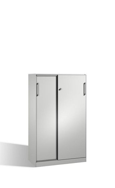 C+P Schiebetürenschrank Asisto, H1635xB1000xT435mm, Farbe: Lichtgrau, Bügelgriff, 4 OH, 142012-000 S10017