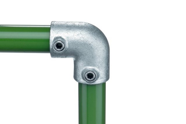 Growi Ellenbogenverbinder 90° - 1" Zoll, Typ Clamp, 10034110