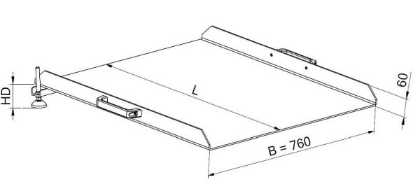 Altec Schwellenbrücke SBK-N, 500 mm, 30700112