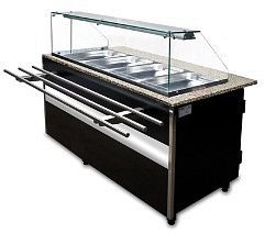 Igloo Kühltheke Gastroline mit Tablett Rutsche, 386 Liter Volumen, 1000x800x850 mm, GL107T