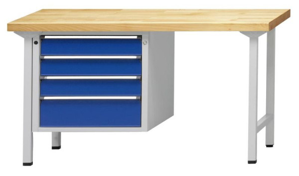 ANKE Werkbänke Kombiwerkbank, Modell 705 V, 1500 x 700 x 890 mm, RAL 7035/5010, BMP 40 mm, 410.161