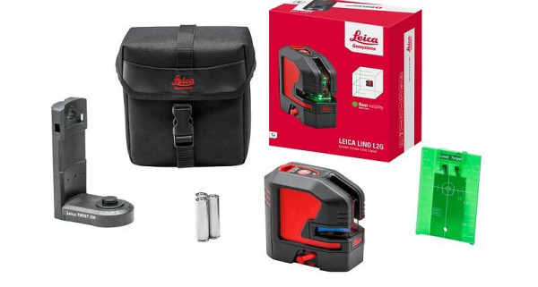 Leica Lino L2Gs-1 Kreuzlinienlaser, selbstnivellierend, grüne Laserdioden, 912932
