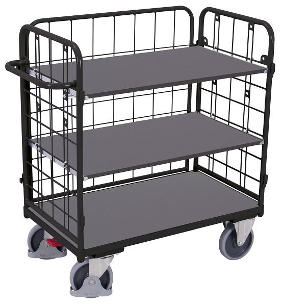 VARIOfit Etagenwagen niedrig, Außenmaße: 1.190 x 725 x 1.220 mm, RAL 7016 anthrazitgrau, sw-700.303/AG