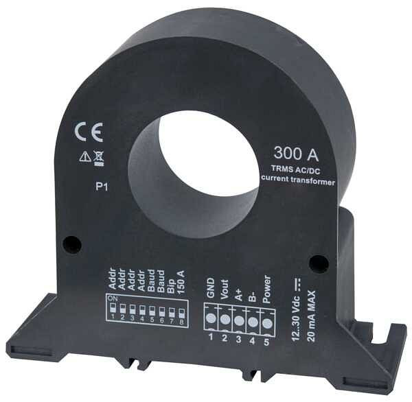 Camille Bauer AC/DC Stromwandler mit Messumformer-Funktionalität, max. Kabeldurchmesser 32mm, Ausgang 0…10 VDC, 179954