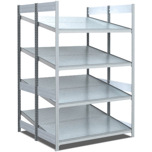 BITO Bereitstellregal schräg/schräg 1999x1058x1250 Grundfeld verzinkt/lose FP, 52992