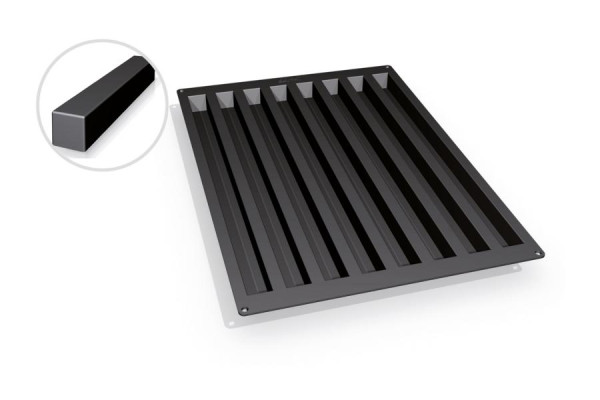 Schneider Backform aus Silikon Rinne, 40 x 60 cm, Abmessung 500 x 30 mm, Höhe 30 mm, 115316