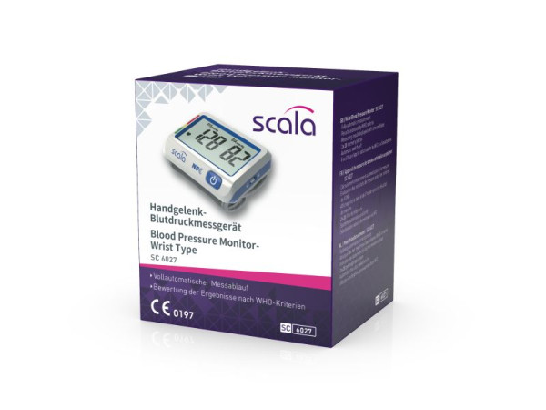 Scala SC 6027 Handgelenk-Blutdruckmessgerät NFC, blau, 60270