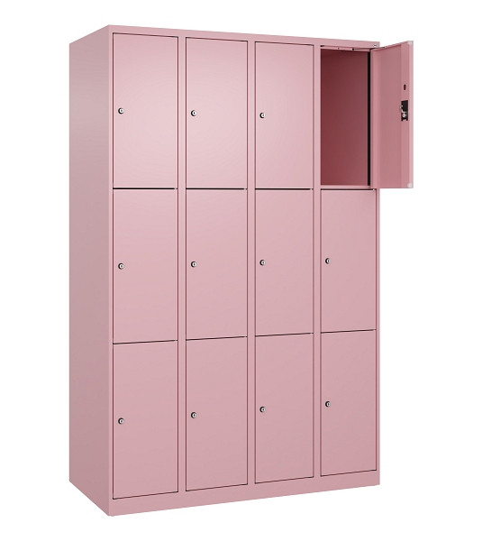 C+P Schließfachschrank Evolo PLUS, 12 Fächer, 1850x1200x500mm, 3015/3015, Abteile 4, Abteilbreite 300 mm, 049000-403 S10024