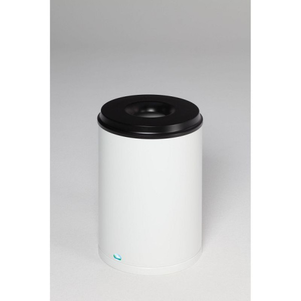 STEIN HGS Papierkorb feuersicher, Verkehrsweiß (RAL 9016), 50 l, 82080.0026