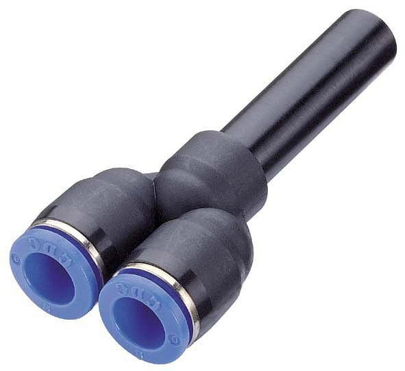 timmer B-YSr-10-8-KU, Y-Stecker reduziert aus Kunststoff, Schlauch-Ø: 10 mm, Schlauch-Ø: 8 mm, VE: 10 Stück, 03470302