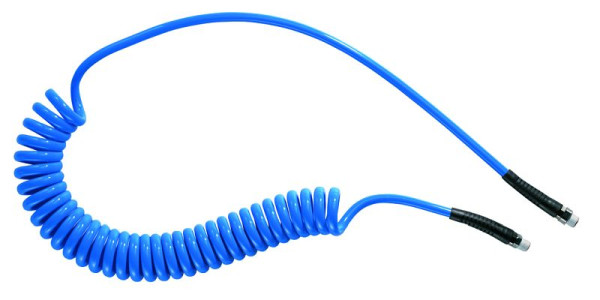 Prevost Polyurethan Spiralschläuche mit festem Gewindeanschluss, AG BSPT= R 1/2, Ø Innen/Außen= 11 x 16 mm, Max. Länge= 8 m, PUS 118