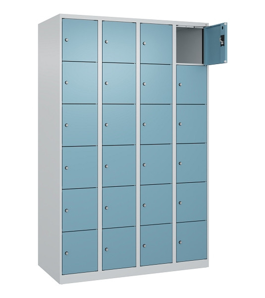 C+P Schließfachschrank Evolo PLUS, 24 Fächer, 1850x1200x500mm, 7035/0010, 049000-406 S10009