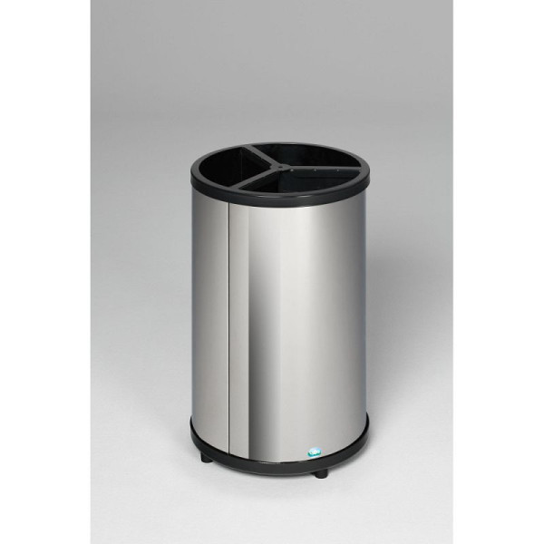 STEIN HGS Wertstoffstation 3-fach VA poliert, Wertstoffstation 3-fach, ohne Dach, VA poliert, 82095.0002