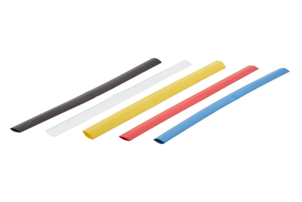 HELLA Wärmeschrumpfschlauch, Schrumpfrate: 2:1, Ø1/Ø2: 9,5/4,8mm, Länge: 200mm, blau/gelb/rot/schwarz/transparent, 9MJ 178 458-112