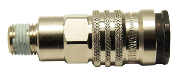 AEROTEC PRO Druckluftkupplung Schnellkupplung Stahl NW 7,2 1/4 Zoll AG, 10.771.08-PS
